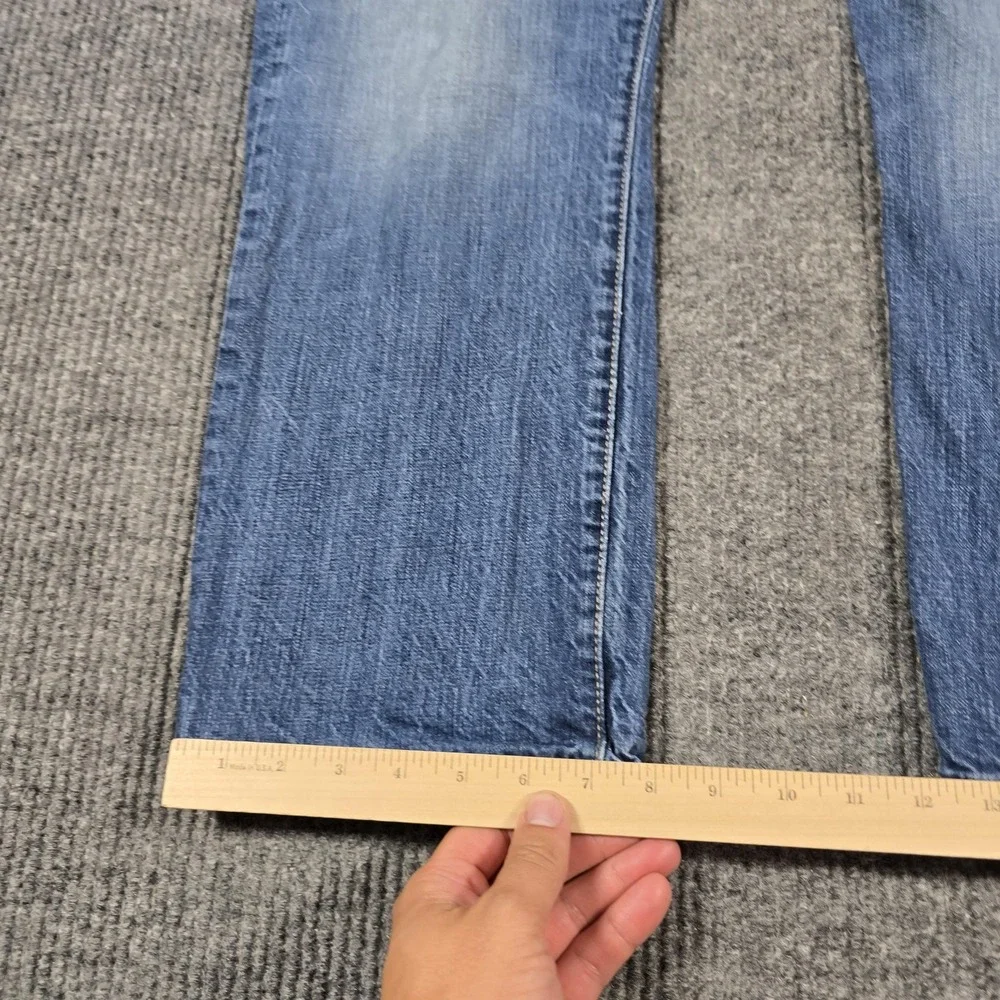 Levis 501 Jeans Mens 38x30 Blue Medium Wash‎ Straight Leg Button Fly Faded 36x28
